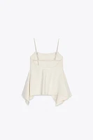 ASYMMETRIC PEPLUM TOP