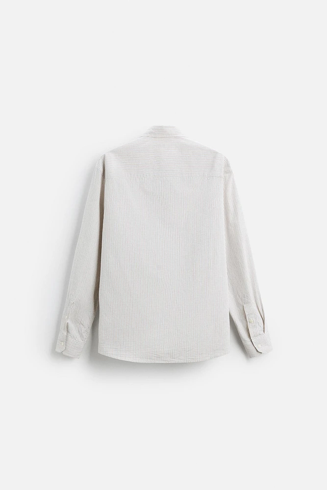CHEMISE À CARREAUX AVEC POCHE