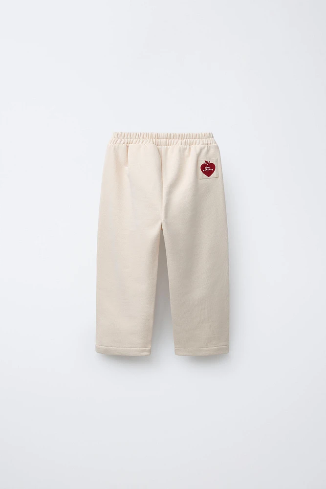 HÔTEL MAGIQUE © X ZARA STRAIGHT-LEG PLUSH PANTS