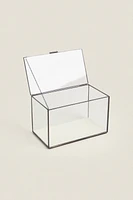 BOÎTE À BIJOUX CONTOUR MÉTAL NOIR