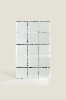 MIROIR MURAL EFFET ANTIQUE