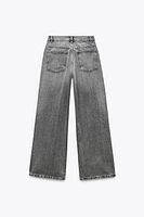 TRF MID-RISE CROSS WAIST BAGGY JEANS