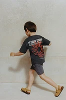 SUN TEXT PRINT T-SHIRT