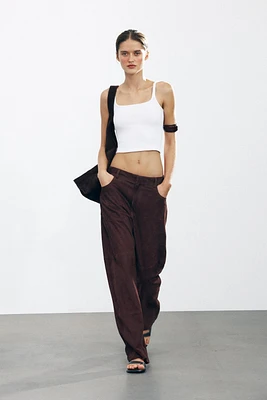 RIBBED CROP TOP