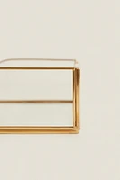 PORTE-SERVIETTES MÉTAL ET VERRE RECYCLABLE