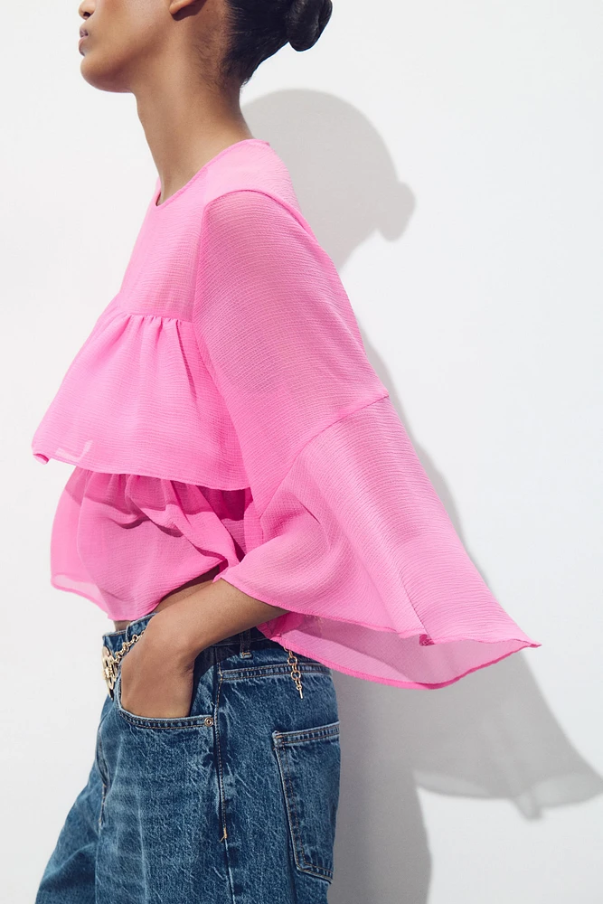 BLOUSE VOLANTS