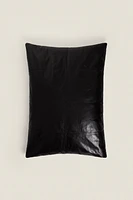 SEAMED LEATHER BEAN BAG CHAIR