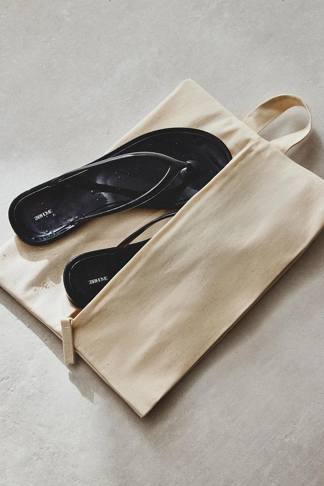 COTTON BAG WITH WATER-REPELLENT LINING