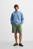 WASHED CANVAS SHORTS
