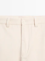 Pantalon straight 100 % coton