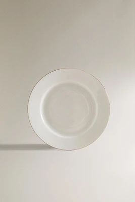 ASSIETTE À DESSERT PORCELAINE BONE CHINA BORD
