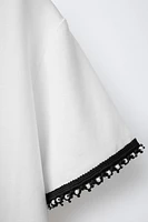 T-SHIRT WITH SMALL PEARLS