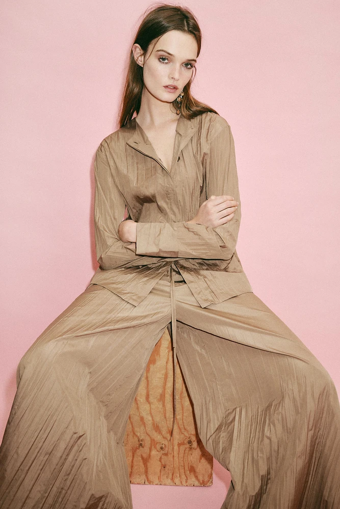 ZW COLLECTION PLEATED PALAZZO PANTS