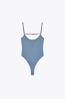 OPEN BACK POLYAMIDE BODYSUIT