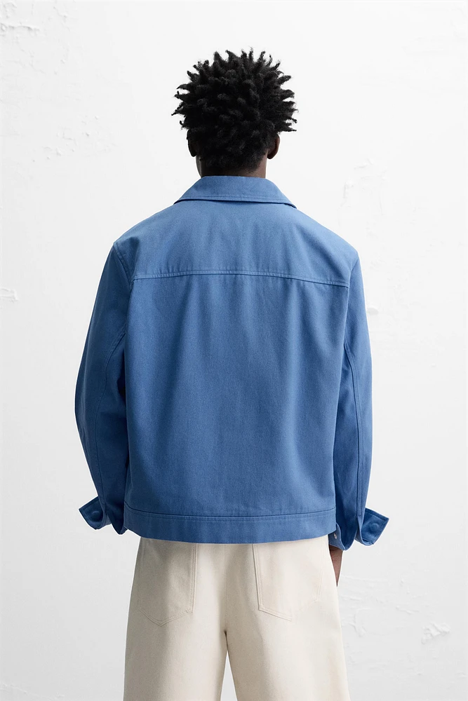 VESTE REGULAR FIT COTON