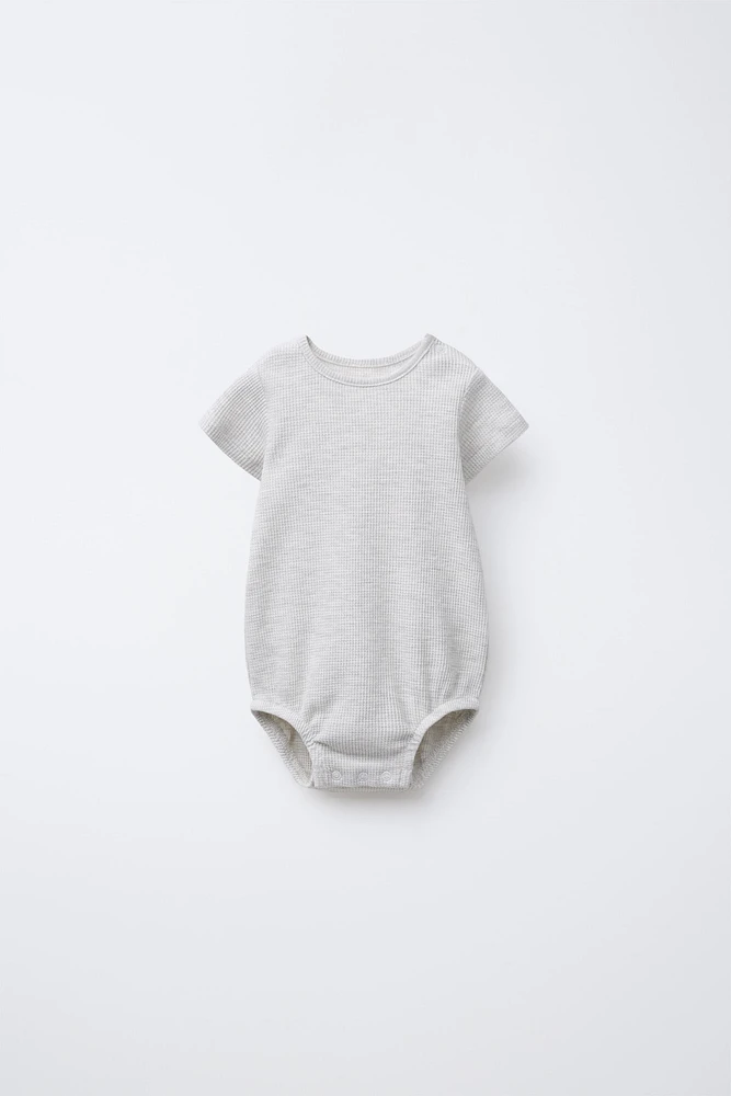 TWO-PACK WAFFLE BODYSUITS