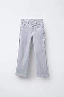 STUDDED FLARE JEANS