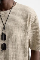 IRREGULAR TEXTURED T-SHIRT