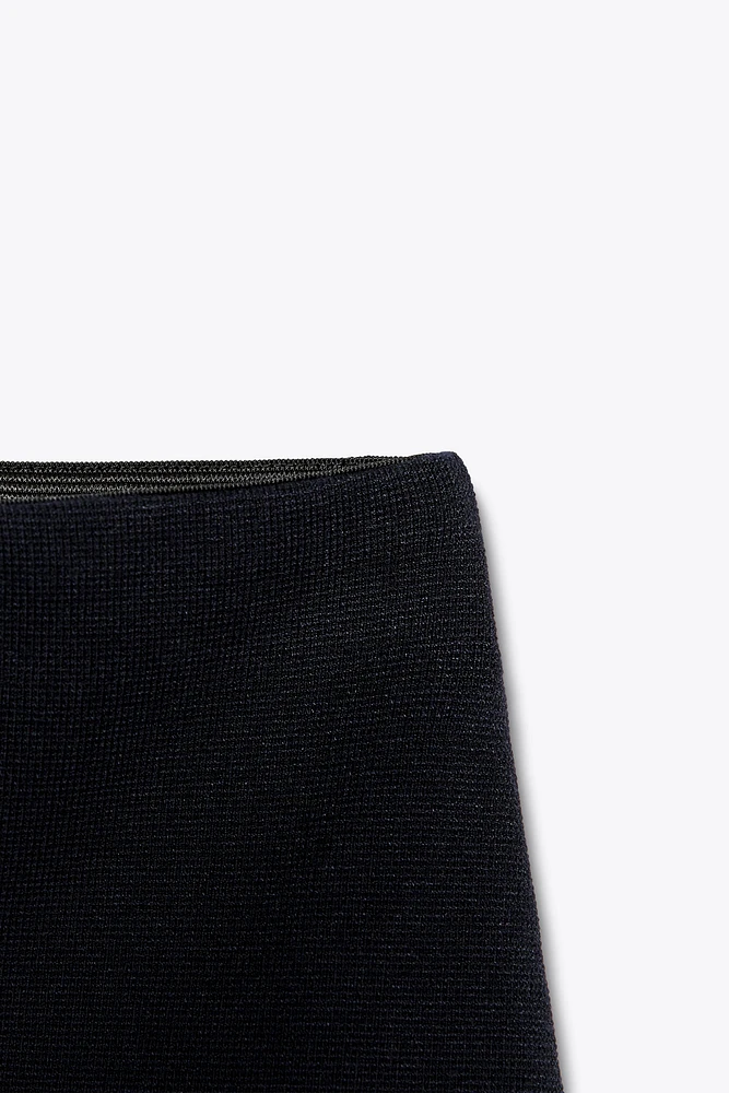 KNIT MINI SKIRT