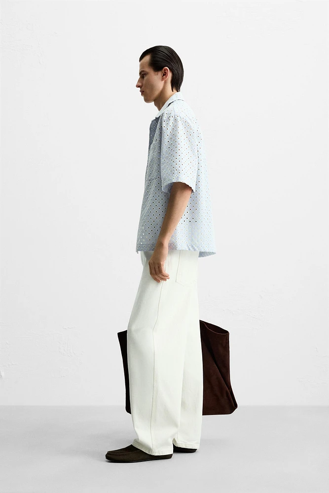 EMBROIDERED DIE-CUT SHIRT