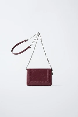 MINI TOPSTITCHED CROSSBODY BAG
