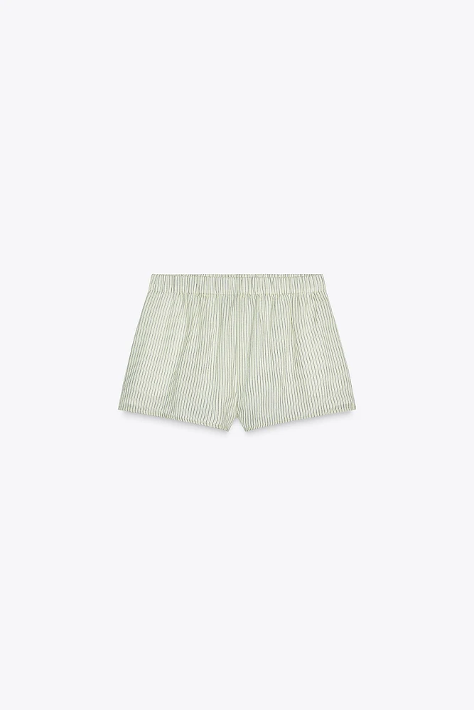 GAUZE PAJAMA SHORTS
