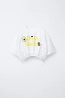 CROCHET PRINT T-SHIRT