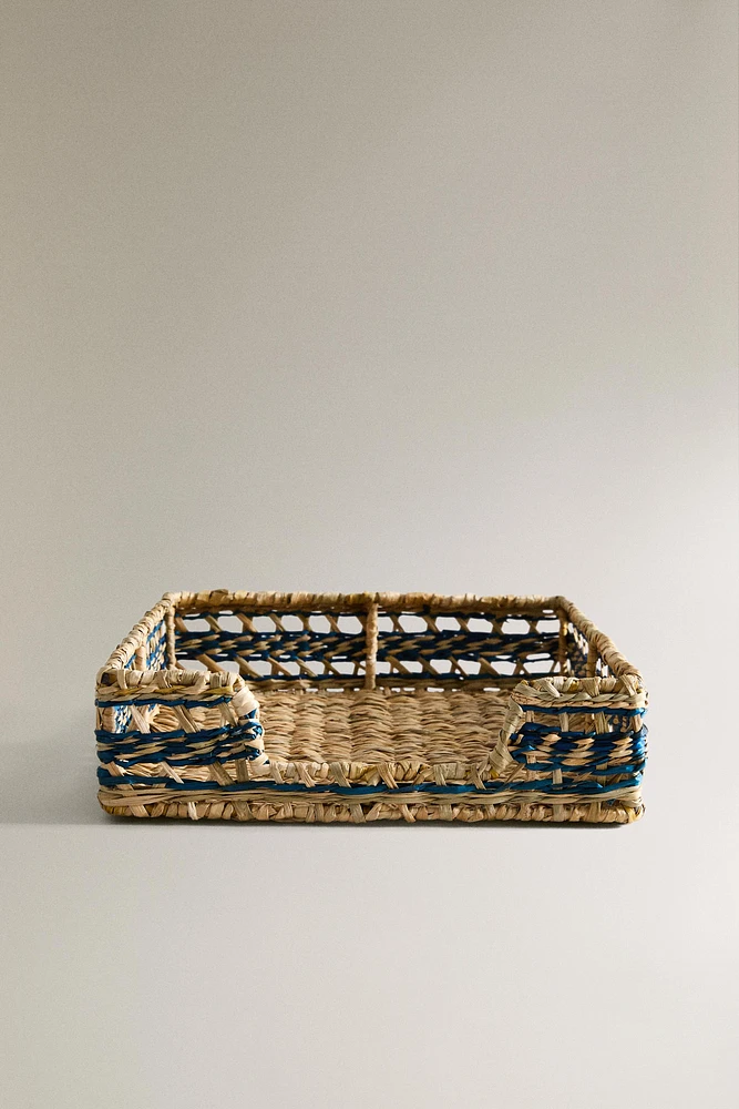 SQUARE SEAGRASS NAPKIN HOLDER
