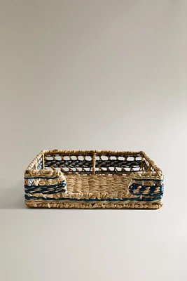 SQUARE SEAGRASS NAPKIN HOLDER