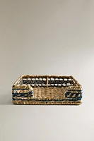 SQUARE SEAGRASS NAPKIN HOLDER
