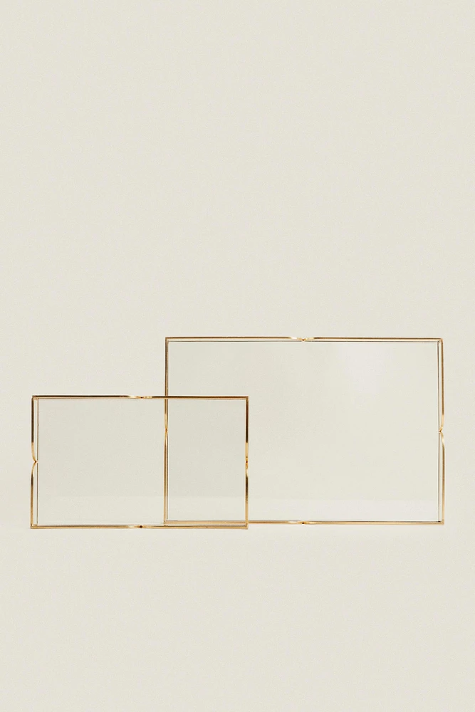 PLATEAU VERRE RECYCLABLE ET MÉTAL