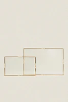 PLATEAU VERRE RECYCLABLE ET MÉTAL