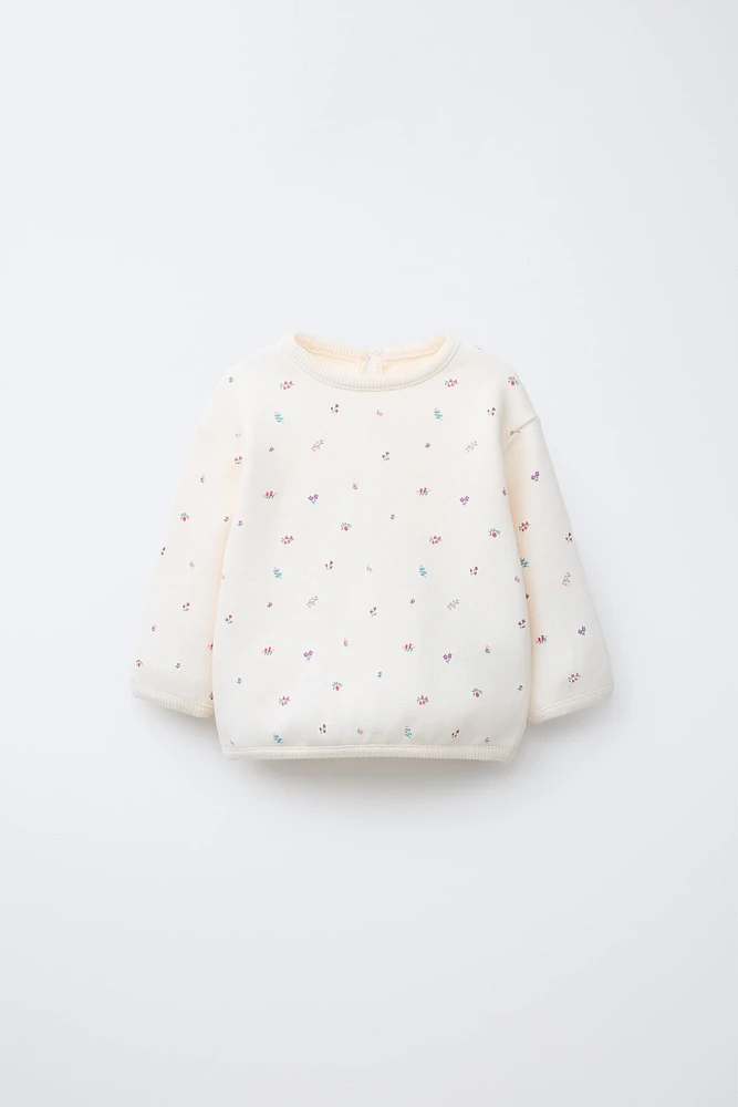 FLORAL SWEATSHIRT