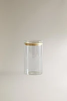 BOROSILICATE GLASS STORAGE JAR