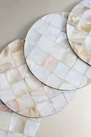 LOT DESSOUS DE VERRE NACRE (LOT DE 4)