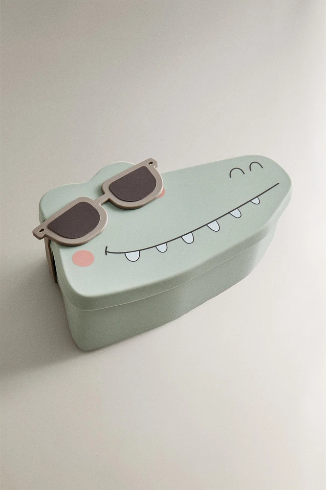 CHILDREN’S SILICONE CROCODILE LUNCH BOX