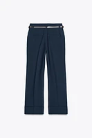 PANTALON AVEC CEINTURE ET REVERS