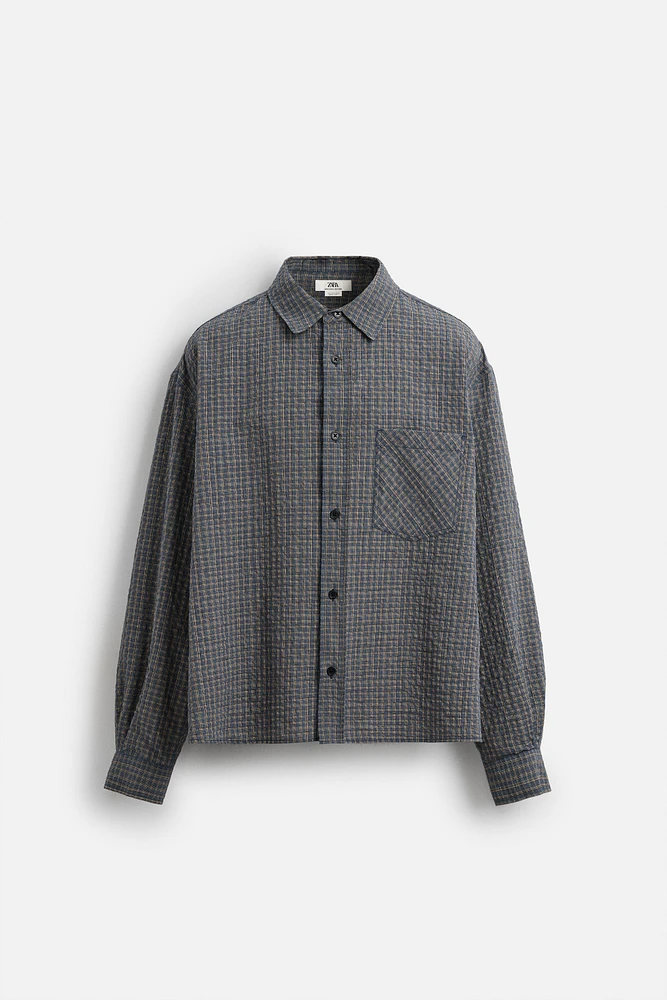 CHEMISE À CARREAUX AVEC POCHE