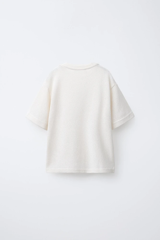TEXTURED KNIT T-SHIRT