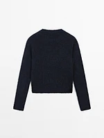 Pull en maille d’alpaga mélangé