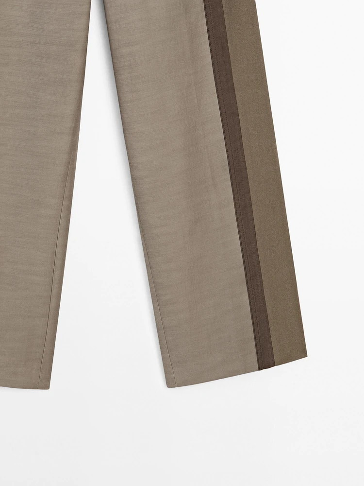 Pantalon straight avec fermeture