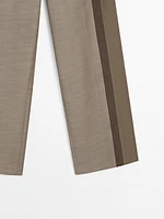 Pantalon straight avec fermeture