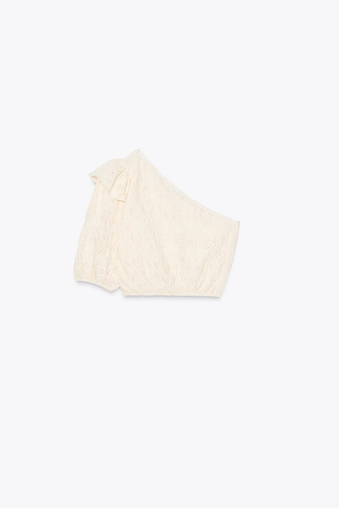 TOP ASYMÉTRIQUE BRODÉ