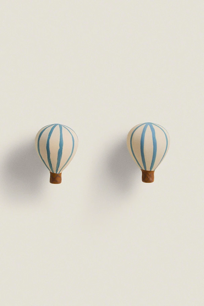 LOT BOUTONS DE PORTE ENFANTS MONTGOLFIÈRE (LOT DE 2)