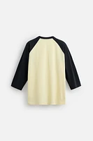 CONTRAST SLEEVE T-SHIRT