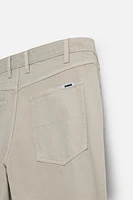 RELAXED FIT DRAWSTRING JEANS