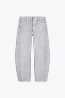 ZW COLLECTION TAPERED COATED MID-RISE JEANS