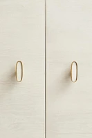 LOT BOUTON DE PORTE MARBRE OVALES (LOT DE 2)