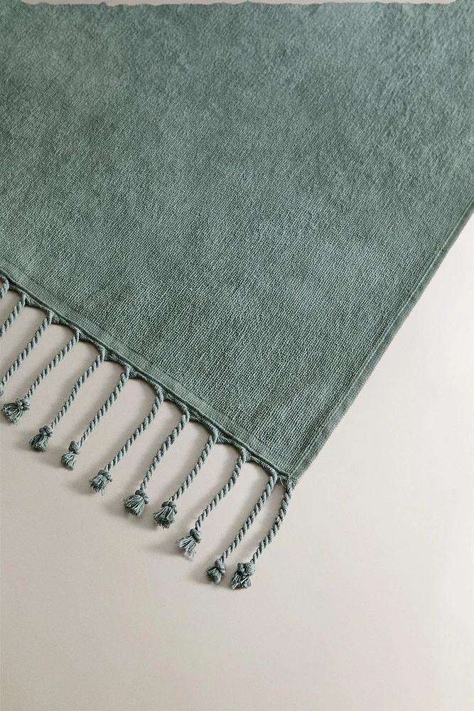 SERVIETTE DE PLAGE COTON FRANGES