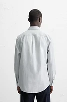COTTON - LINEN STRIPED SHIRT